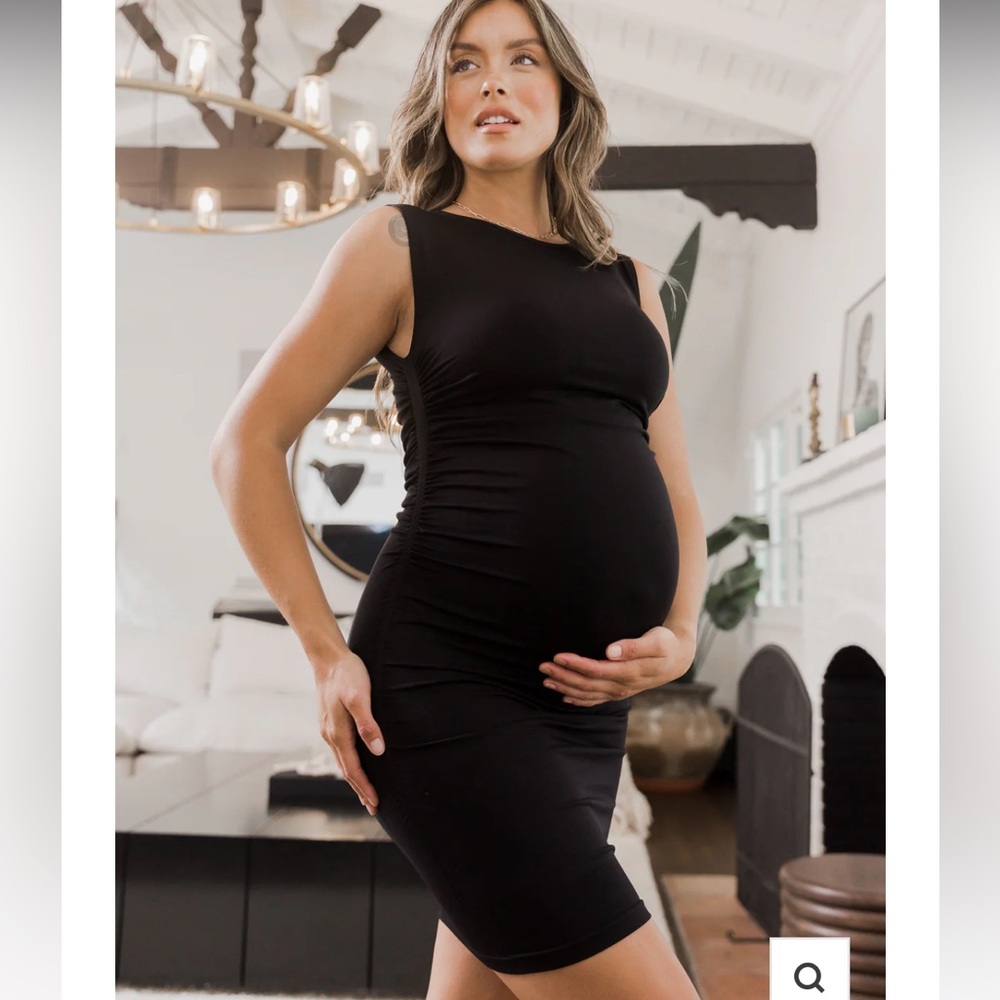 Blanqi Maternity Dress in Black